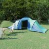 vidaXL Camping Tent 6 Persons Blue and Green