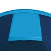 Waterproof Camping Tent 4 Persons Navy Blue/Light Blue