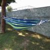 Camping Travel Beach Double Hammock Canvas Hanging Hammock Swing Bed