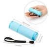 Glow In Dark Flashlight; Rubber Coated Mini 9 LED Flashlight; Portable Handy Light For Camping; Hiking; Night Reading; Cycling; Backpacking